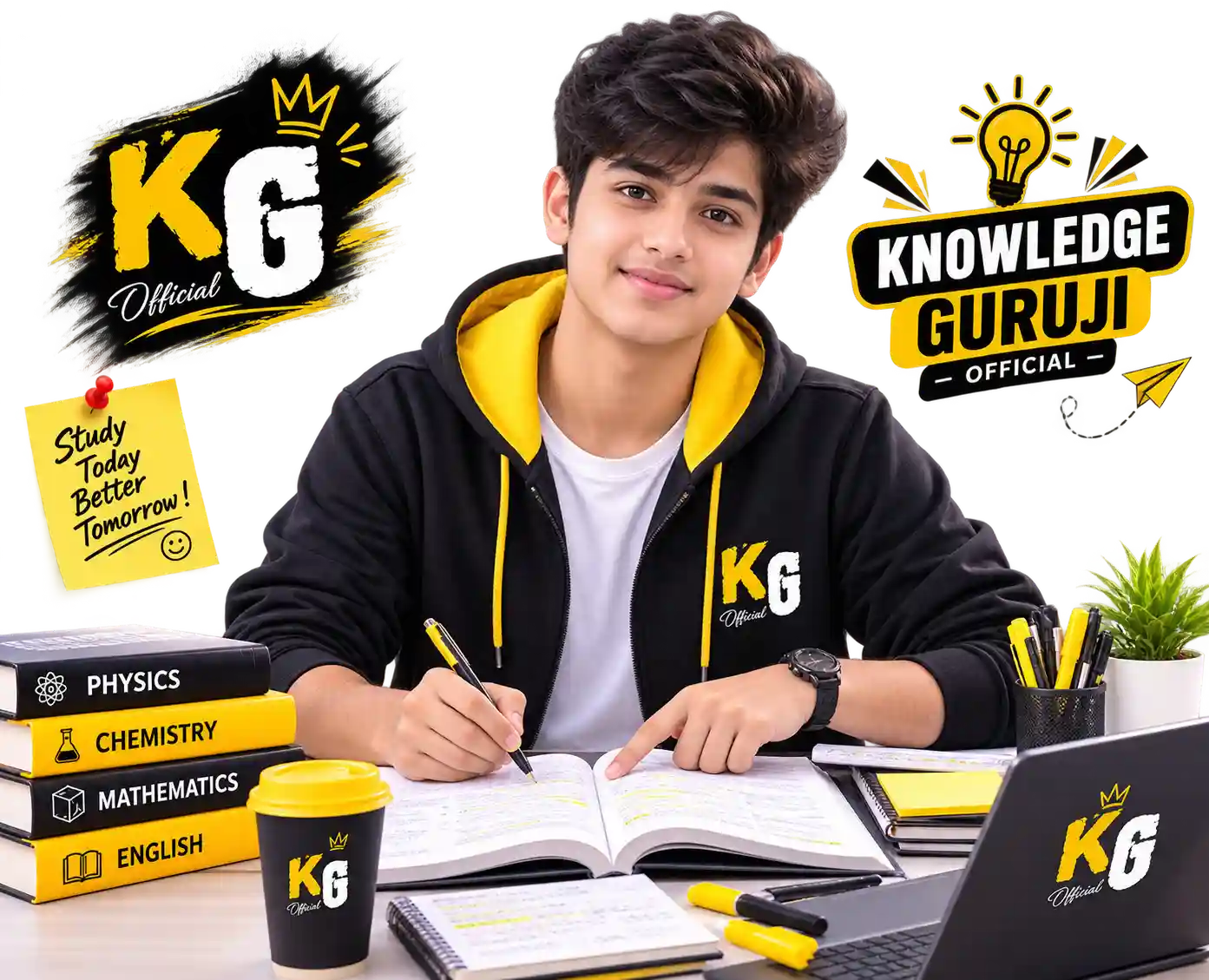 Knowledge Guruji students — replace with real photo, slide 2