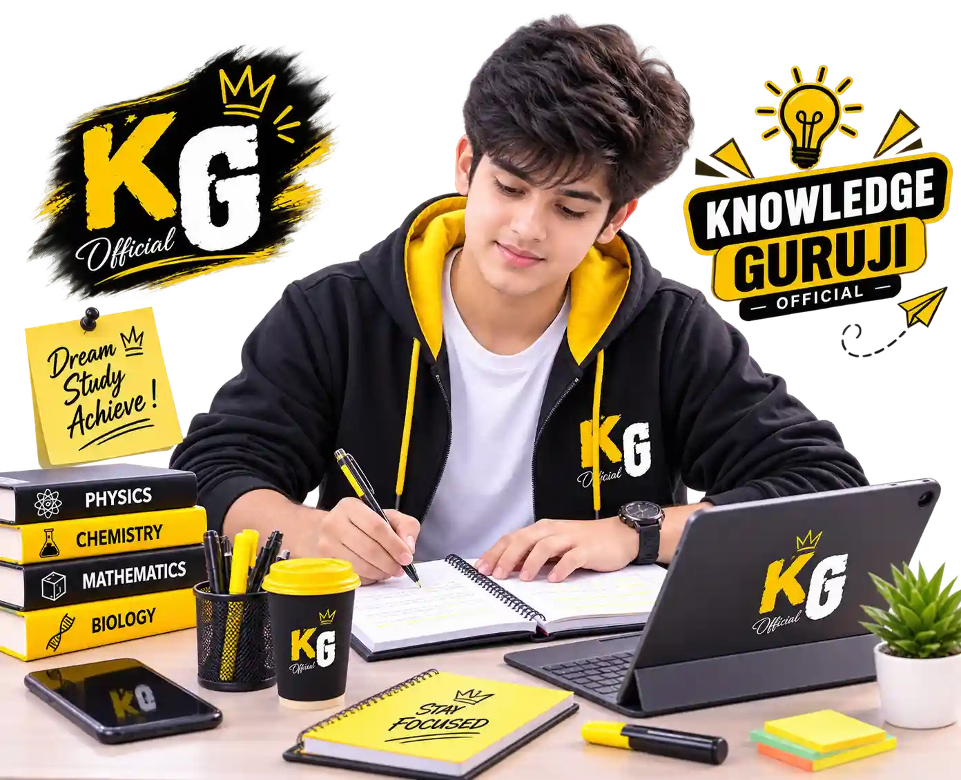 Knowledge Guruji students — replace with real photo, slide 3