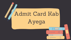 Admit Card