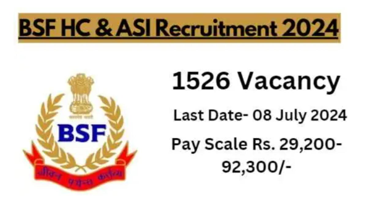 BSF HC & ASI Recruitment 2024