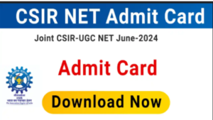 csir net admit card 2024 release date