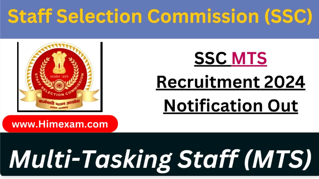 SSC Multi Tasking Staff MTS Recruitment 2024