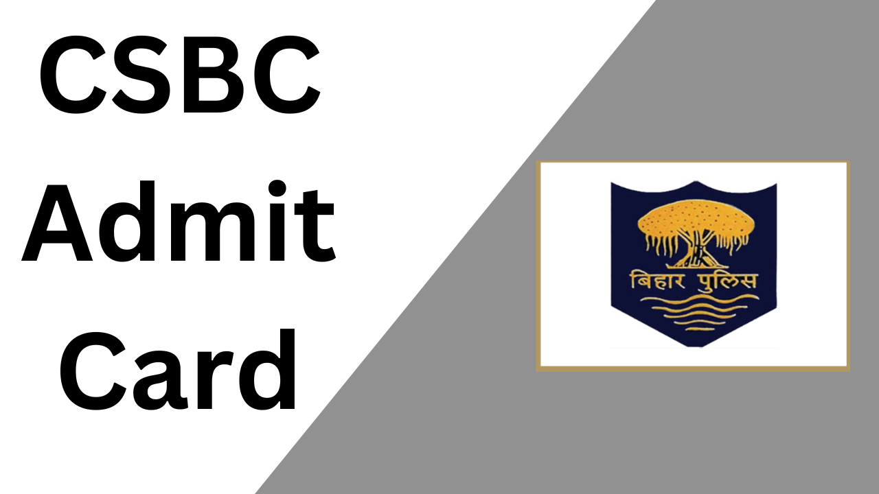 CSBC Admit Card