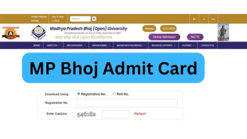 MP Bhoj Admit Card 2024