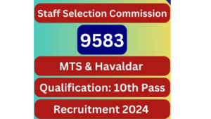 SSC MTS 2024 9583 Vacancy