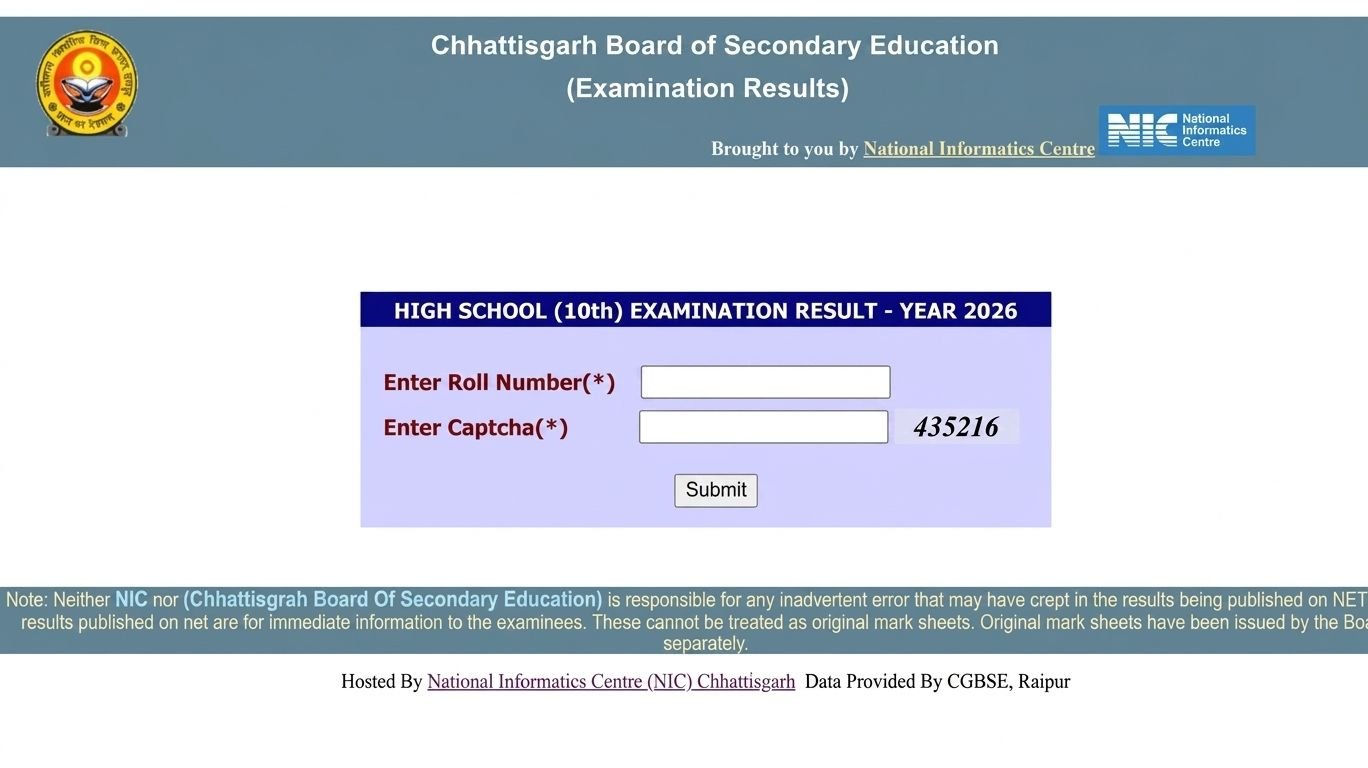 CGBSE 10th 12th Result 2026: छत्तीसगढ़ बोर्ड रिजल्ट को लेकर बड़ी खुशखबरी, इस दिन आएगा परिणाम!